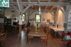 Speisesaal mit Kamin